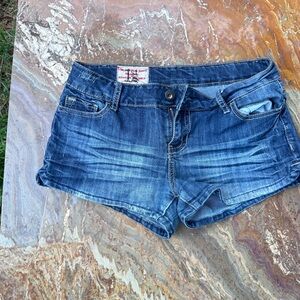 True Religion Dark Blue Jean Shorts
